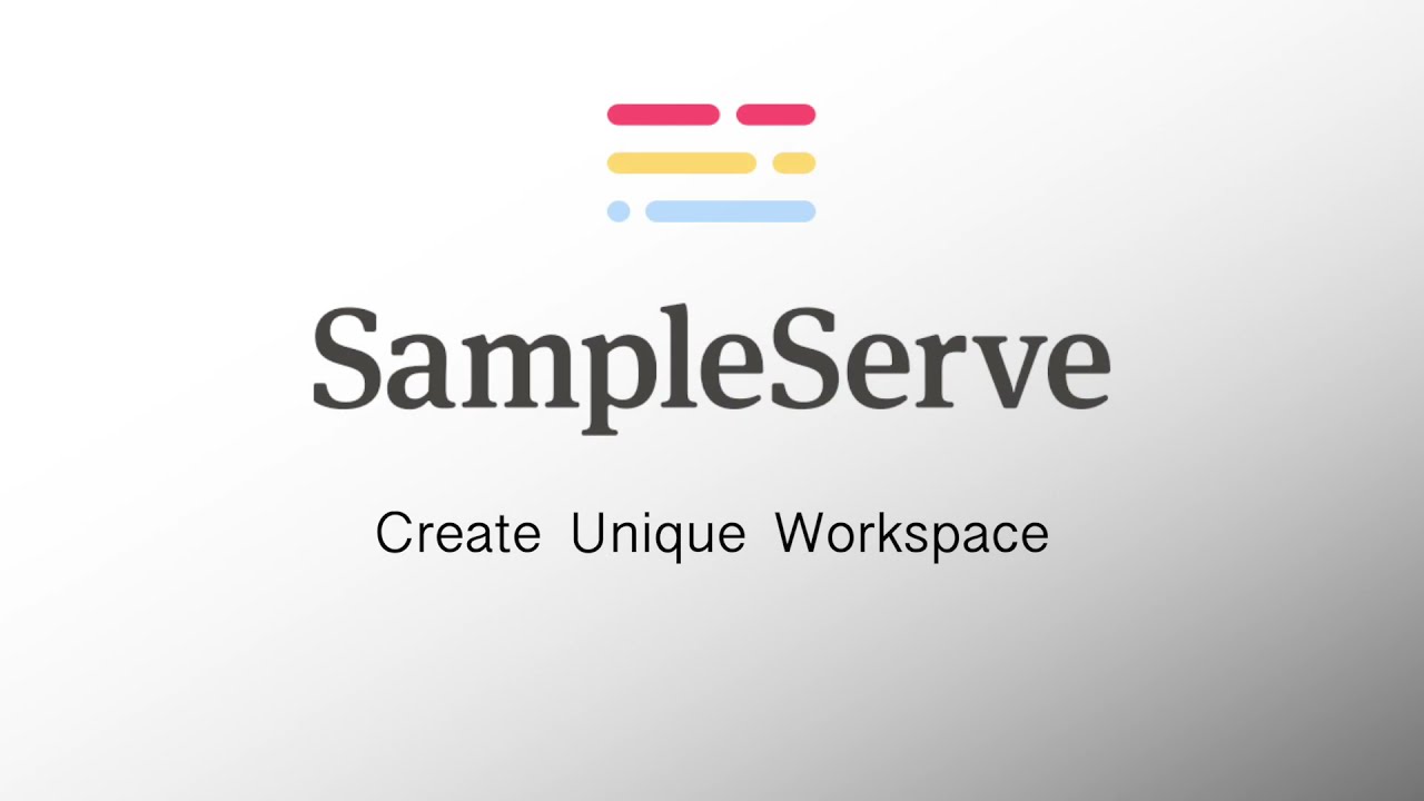 SampleServe - How To Create a Workspace