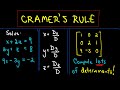 Cramer S Rule To Solve A System Of 3 Linear Equations Example 1