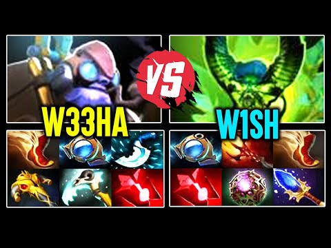 W33HAA Tinker vs W1SH Pugna Mid Battle - Fap Hands vs Insane Burst Dota 2