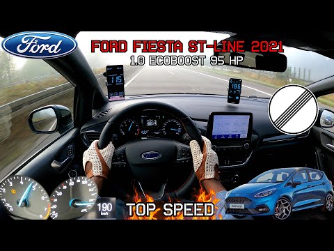 2021 FORD FIESTA ST Line 1.0 EcoBoost (95 PS) - ACCELERATION TEST DRIVE AUTOBAHN & SPEED