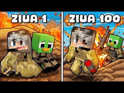 Am Supravietuit 100 de Zile in Razboiul Din Minecraft...