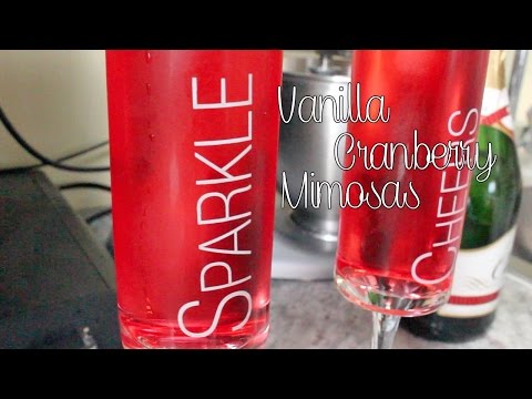 Recipe | Vanilla Cranberry Mimosas