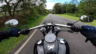First Ride Review of MY DADS Harley-Davidson Dyna Fat Bob! (FXDF)
