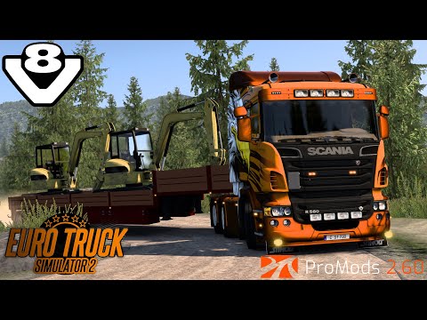 ETS2 1.43 | ProMods 2.60 | SCANIA R580 V8 Open Pipe | Hiorthhamn - Bidjovagge