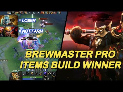 Dota 2 - New 7.23 Brewmaster Pro Items Build Winner