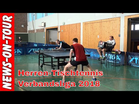 TT-VL 1-2 Fabian Grothe vs Manfred Nieswand | TTC Schwalbe Bergneustadt Tischtennis 14.01.2018