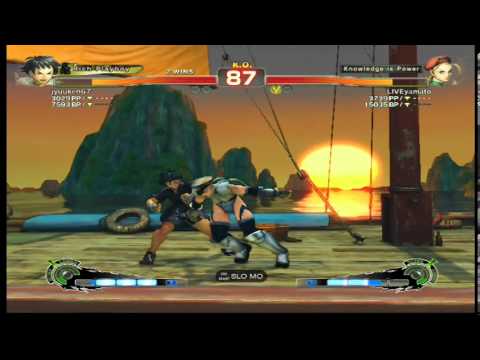 Super street fighter 4 AE 2012 online Makoto(me) vs cammy(liveyamato) round 2