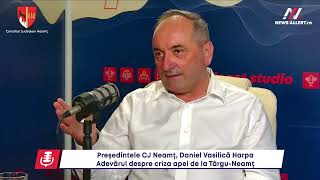 Preşedintele CJ Neamţ, Daniel Vasilică Harpa: Adevărul despre problema apei din zona Târgu-Neamţ