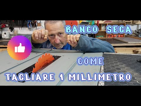 👍Banco sega come eliminare sottili porzioni di legno, senza il rischio di rovinare lama e guida.