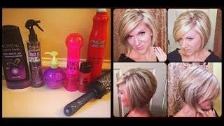 How I style my hair -- Inverted or Stacked Bob