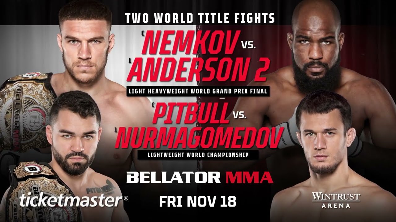 Bellator 288: Vadim Nemkov vs. Corey Anderson 2 & Patricky Pitbull vs. Usman Nurmagomedov | NOV 18th
