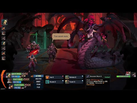 Battle Chasers Nightwar- Final boss C'Drall