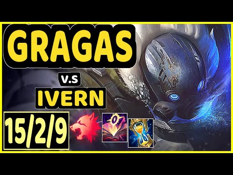 MAXLORE (GRAGAS) vs IVERN - 15/2/9 KDA JUNGLE GAMEPLAY - EUW Ranked GRANDMASTER