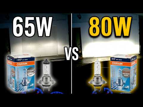 Osram 80W VS 65W Super Bright Off Road Bulb Halogen Lamp H7