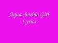 Aqua-Barbie Girl Lyrics 