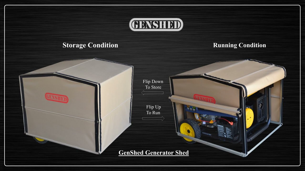 GenShed Generator Shed for Generator Storage and Running Cover - GCE 2023 Video