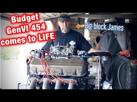 James' Budget L29 Gen VI 454 running on the engine stand!