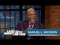 Samuel L Jackson Finds Out He S In A Feud With Donald Trump Late Night With Seth Meyers