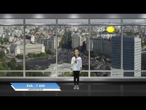 EVA DRAGULEANU ne prezintă vremea - Proiect Meteo cu Daniel Nițoiu la Școala TV Dicție.ro
