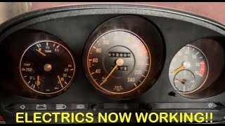 Mercedes R107: Elektryka - ściemniacz, awaryjne, wentylator i światła