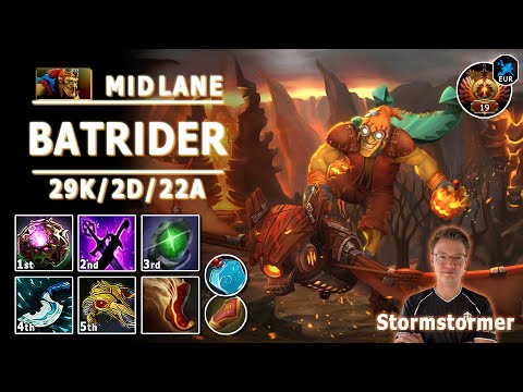 Batrider Mid Lane | 7.33b | Stormstormer Pos 2 Bat Play | Dota 2 Immortal Gameplay