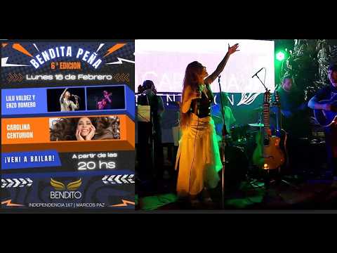 16.2.2026 CAROLINA CENTURION Duende Escondido en vivo Bendita Peña Carnaval Marcos Paz Bs As HD