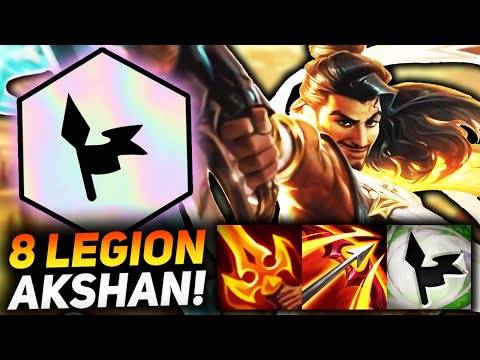 NEW 8 LEGIONNAIRE AKSHAN CARRY HAS INSANE OMNIVAMP!! | Teamfight Tactics Patch 11.16