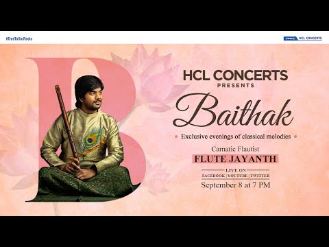 Flute by Jayanth | HCL Concerts presents Baithak - Episode 36