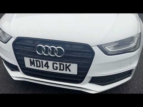 Audi A4 2.0TDI S-Line Black edition White 2014 1-plate
