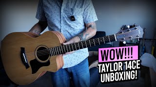 Video thumbnail for Taylor 14ce Electric Acoustic Guitar Unboxing & Initial Impressions - BEGINNER PERSPECTIVE! by Youkay