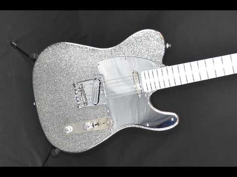 Video! Telecaster HS Metallic Silver Flake Dimarzio Tone Zone & Twang King image 14