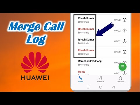 Merge Call Log Setting in Huawei