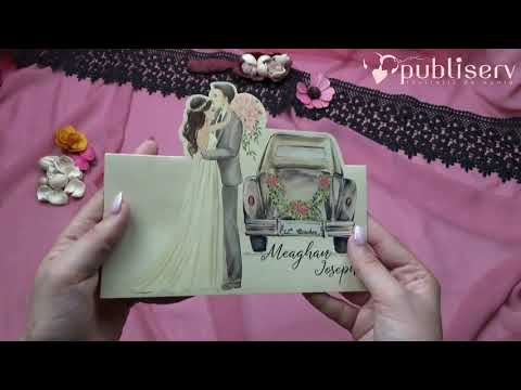 Invitatii de nunta, catalog elite, logodna, miri, masina, flori, cod 63696 www.publiserv.ro