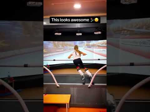 Indoor ski training looks elite 🔥 (via likhacheva_ski/IG)