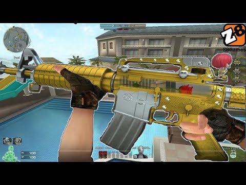 Crossfire NA 2.0 : M4A1 Rose Noble Gold - Hero Mode X - Zombie V4