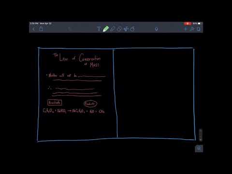 The Law of Conservation of Mass [Part 1 of 2]