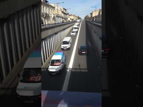Réforme des retraites : opération escargot sur les boulevards de Bordeaux ce lundi matin