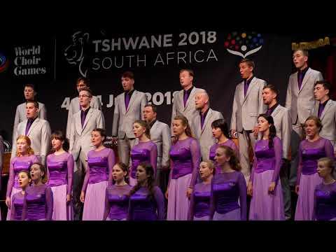 NNSU Choir - "Moonlight Sound Design" - R. Tiguls (World Choir Games 2018, Tshwane)