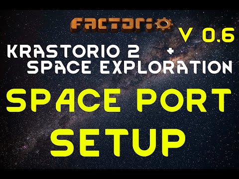 Space Port Setup - KRASTORIO 2 + SPACE EXPLORATION Factorio 23