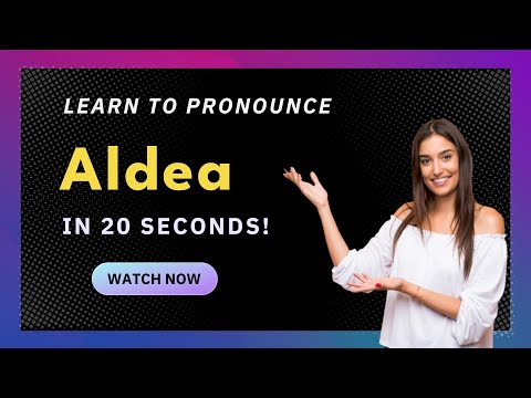 Learn How to Pronounce Aldea (Mexico/Mexican Pronunciation) with Audio and Phonetic Spelling