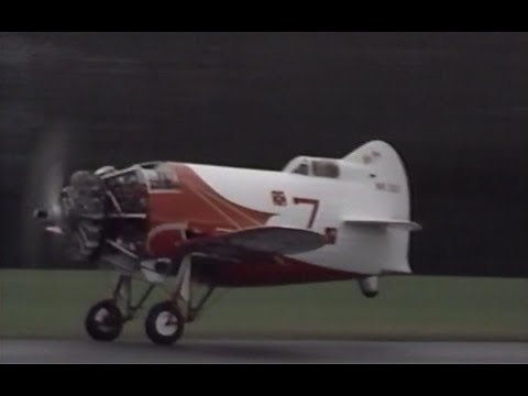 Gee Bee R2 rollout & taxi test 1991 Delmar Benjamin Steve Wolf