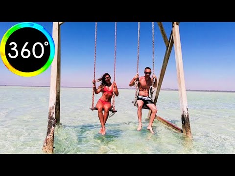 360° Video Orange Bay Giftun Island Egyptian Maldives Party Friends 6K 3D Paradise Beach Tour HD 4K
