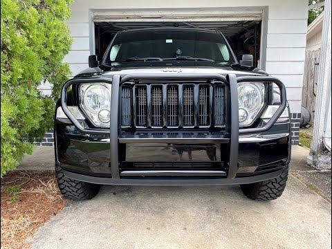 Jeep Liberty KK Brush Guard Unbox and Installation