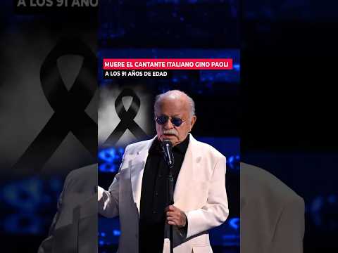 Muere Gino Paoli, mito de la canción italiana melódica