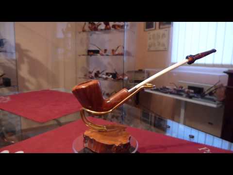 Pipa in radica e osso di albatros freeshape - www.paronellipipe.it