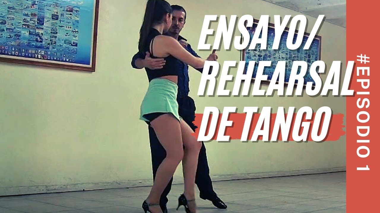Genuino ensayo de baile de tango por profesionales,  Aluminé Deluchi, Ariel Almirón 2017 Nº 1de4