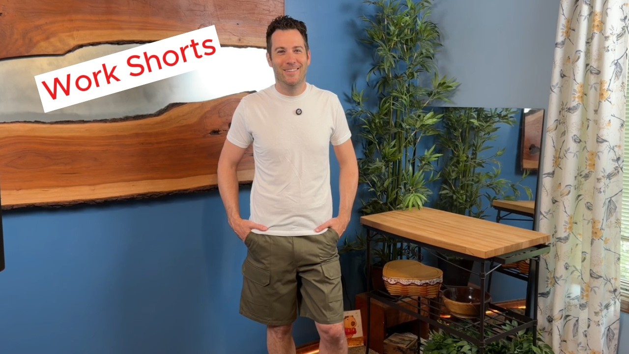 CHRONOLINE Mens Work Shorts Cargo Utility Summer