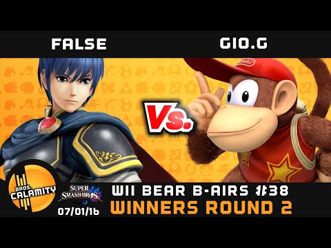 WBB #38 | BC Gio.G (Diddy, DK) vs LoF False (Marth, Samus) - Winners Round 2 - Smash Wii U