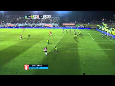 Gol de Carrillo. Defensa y Justicia 0 - Estudiantes 1. Fecha 15. Primera División 2015. FPT.