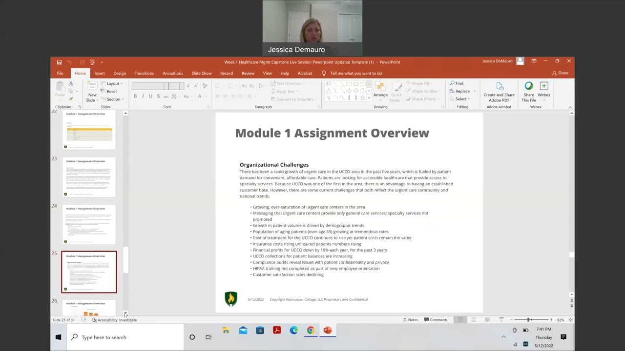 Portfolio Assignment Overview Video